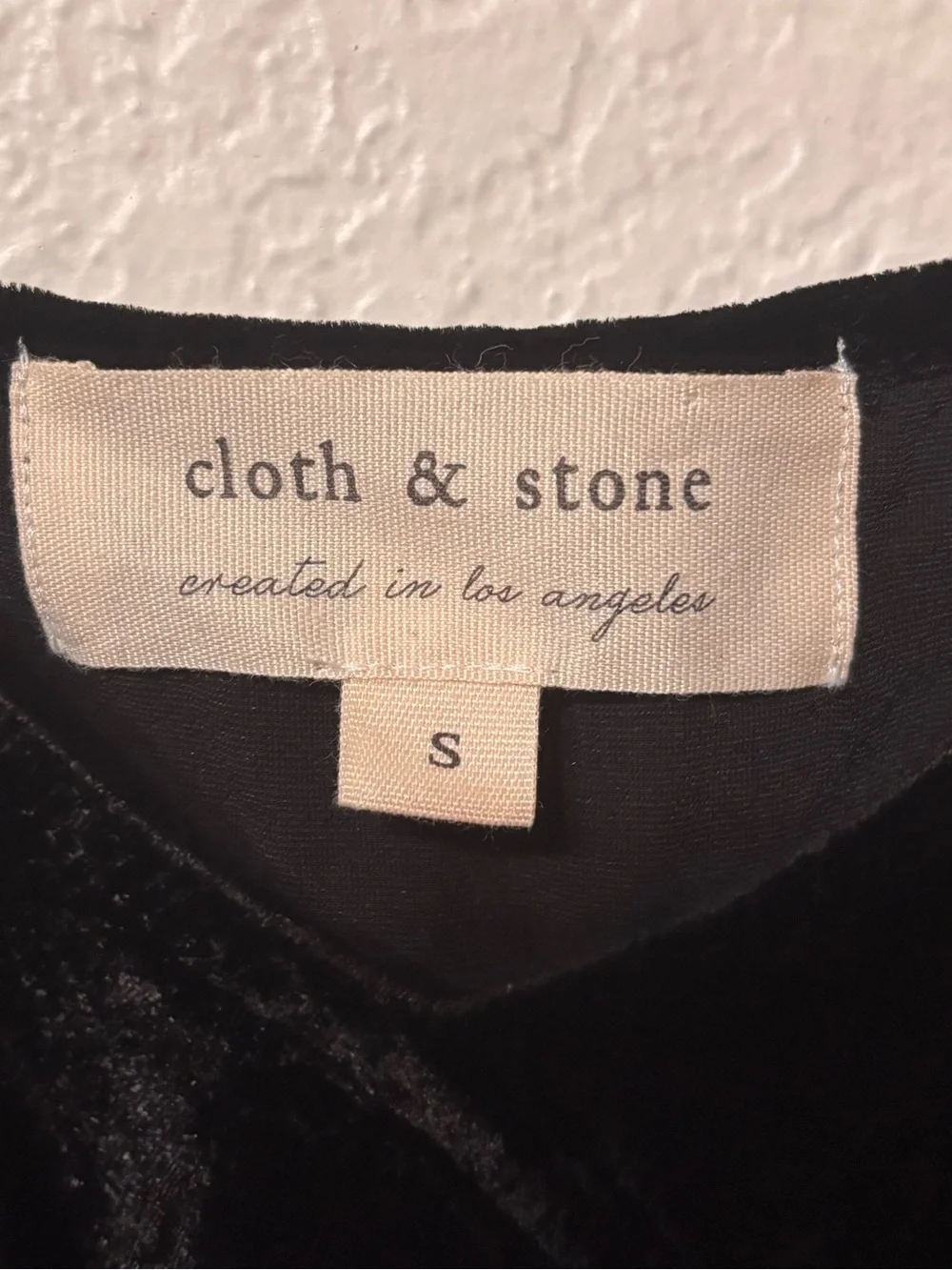 Cloth & Stone Romantic Velvet Ruffle Tank Small